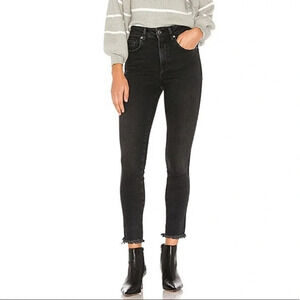 Free people Raw Faded Black High-Rise Jegging OB921667 size 27